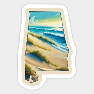 Alabama beach Sticker